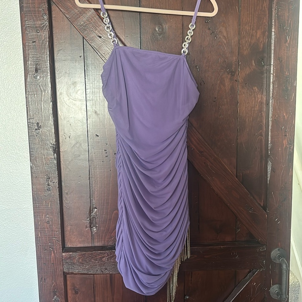 Purple party dress